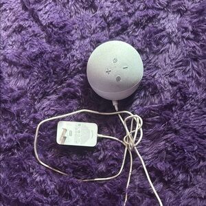 Gray Smart Speaker with Charger